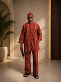 SELAH HERTIAGE PRINT SET - CLAY RED