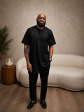 SELAH HERITAGE KAFTAN SET- BLACK