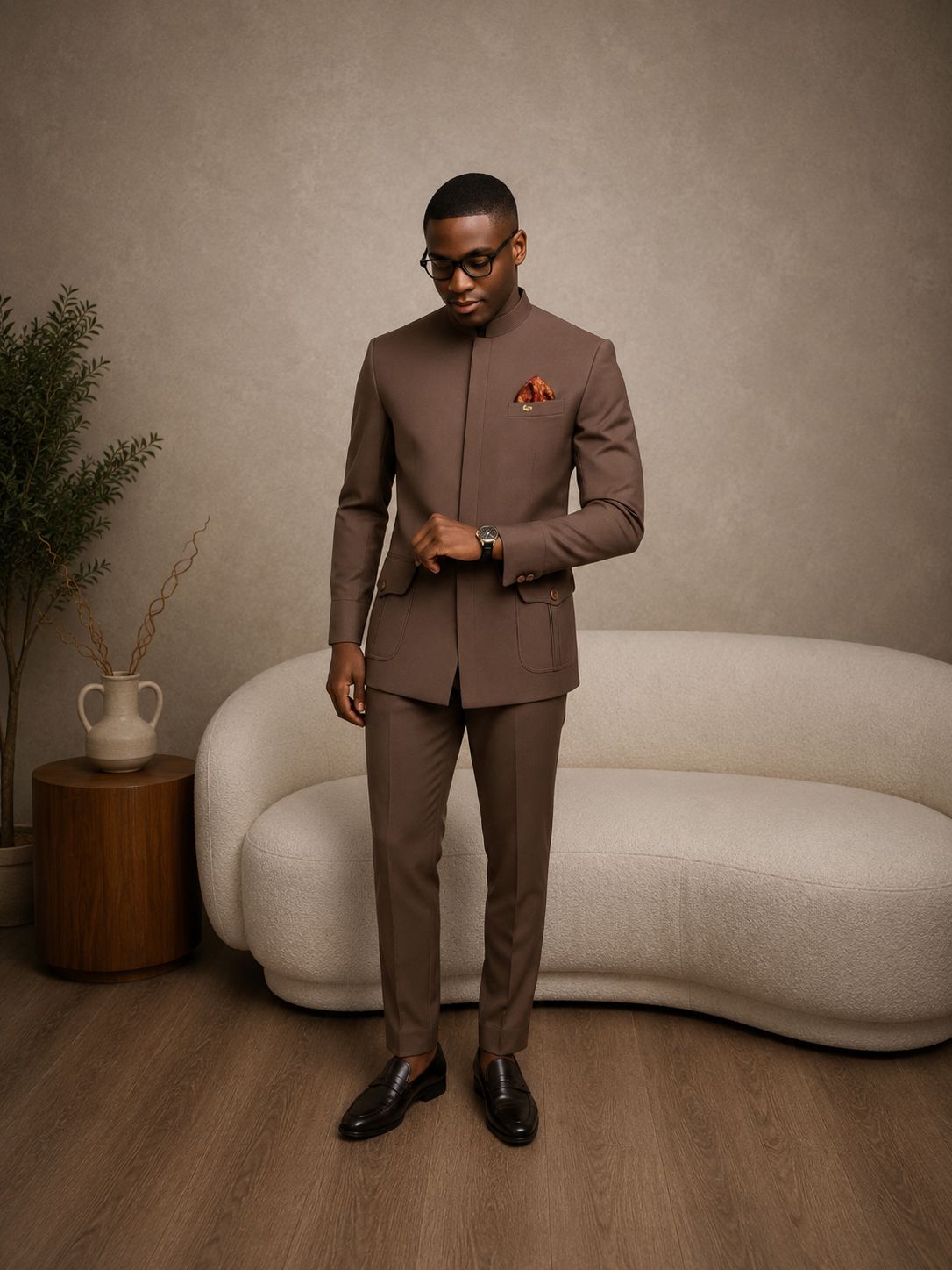 SELAH HERITAGE SAFARI SUIT - BROWN