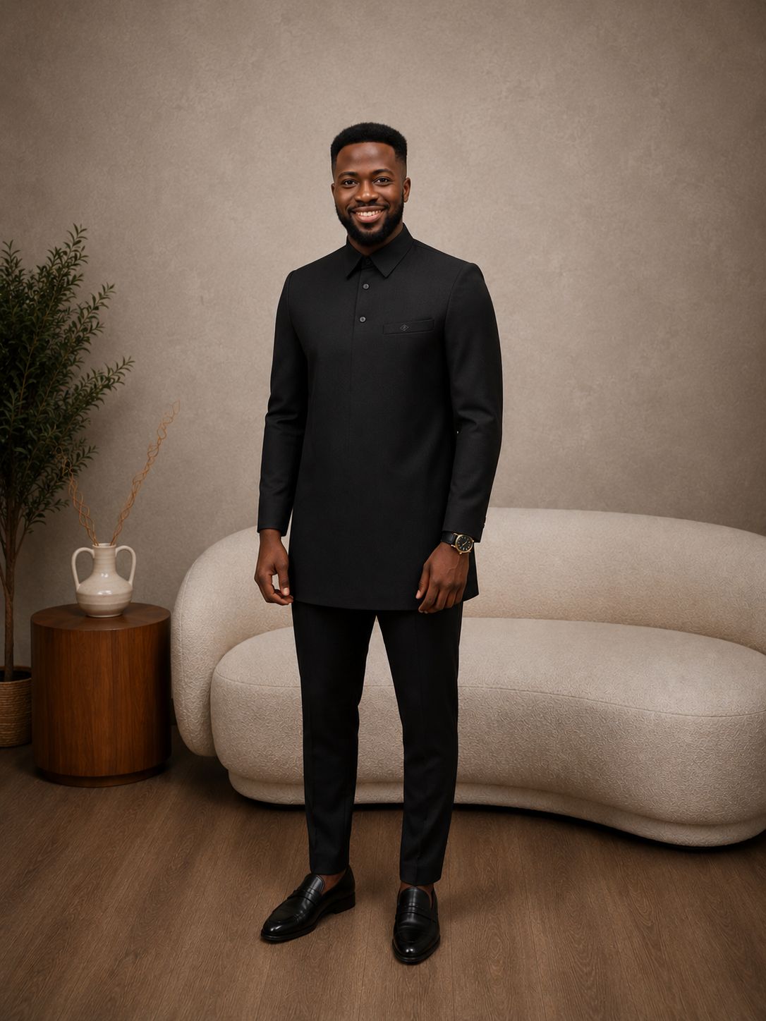 SELAH HERITAGE SAFARI SUIT - BLACK