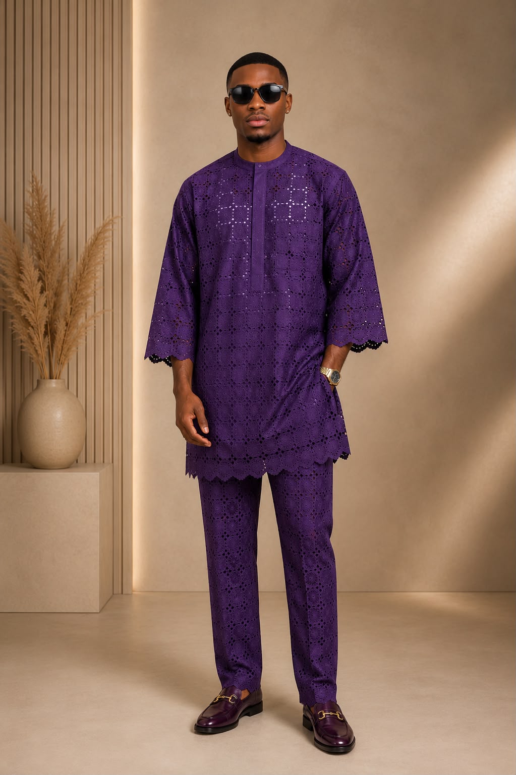 SELAH HERITAGE LACE SET - PURPLE