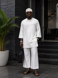 SELAH HERITAGE KAFTAN SET - WHITE